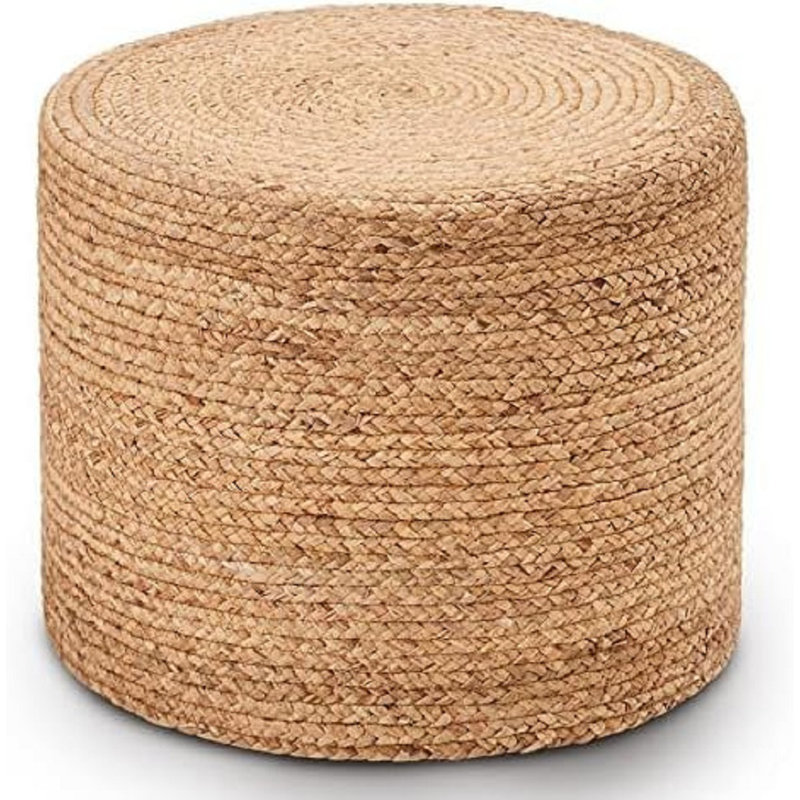 Onaway Upholstered Pouf, Brown