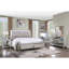 Commode 5 tiroirs Sliverfluff en miroir et champagne