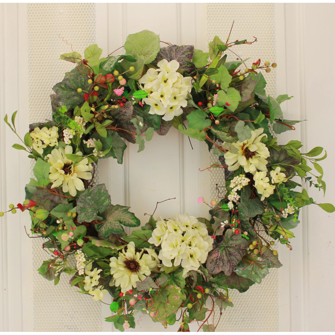 August Grove Faux Mixed Assortment Silk 22'' Wreath August Grove®