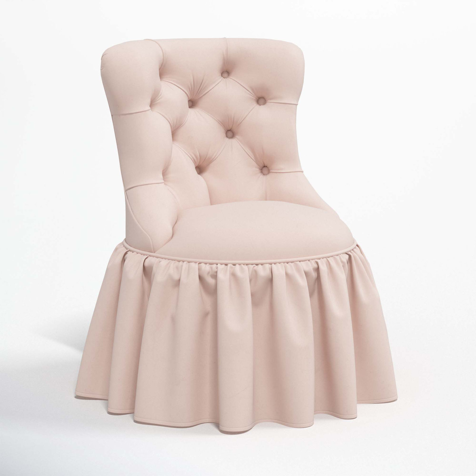 Minnie Side Chair, Classic Blush Performance Velvet