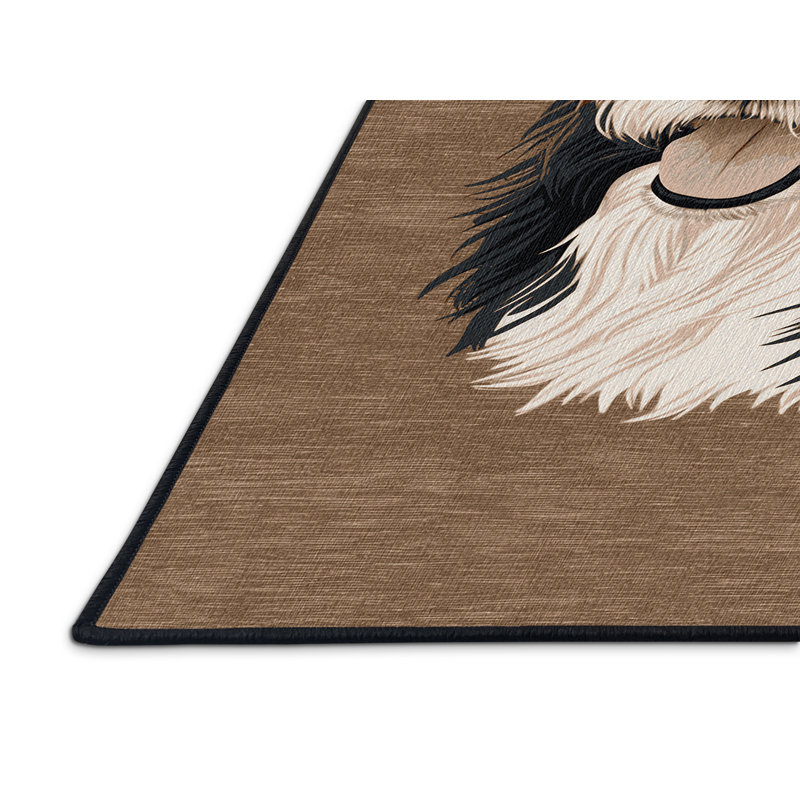 Tapis lavable pour chien Lancashire Heeler, Rectangle 5 pi x 7 pi
