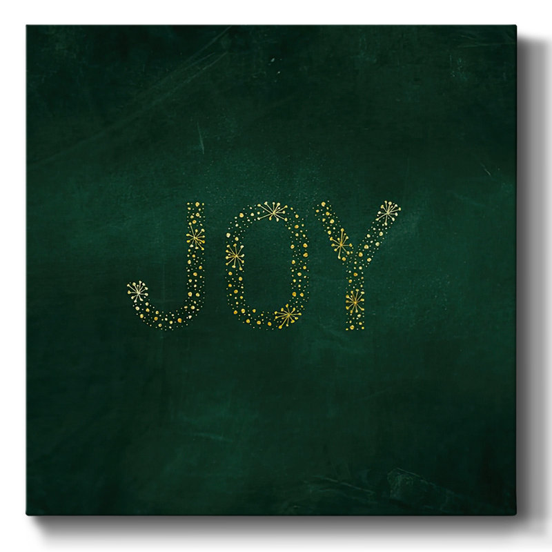 Joy Starburst - vert sur toile, H 24 po x l 24 po x P 1,5 po