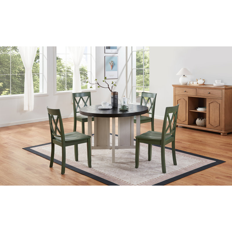Chaises de salle à manger Brookner, Vert, 4