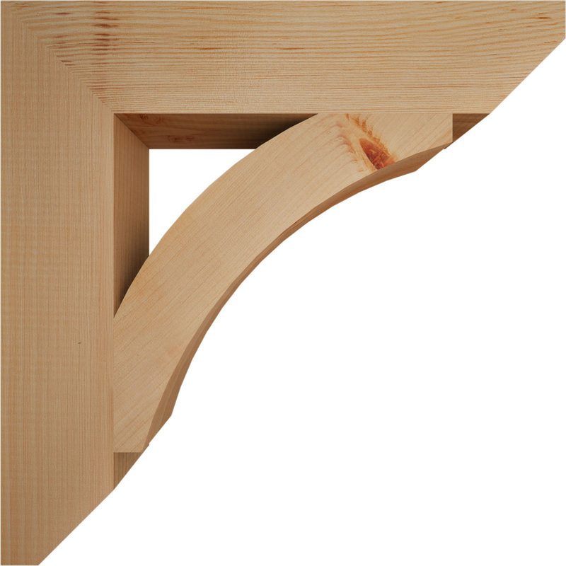 Support en bois / corbeau, Sapin de Douglas, H 20 po x l 3,5 po x P 20 po