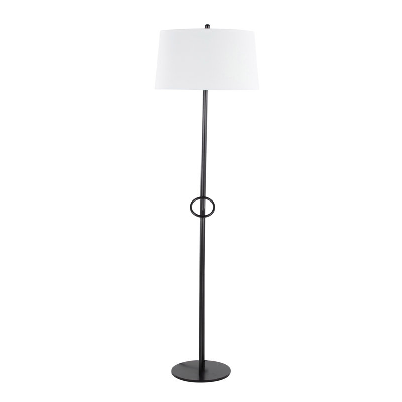 67'' Black Traditional Floor Lamp Set