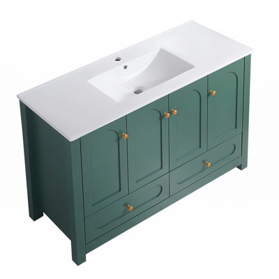 Ensemble de meuble-lavabo avec lavabo en céramique