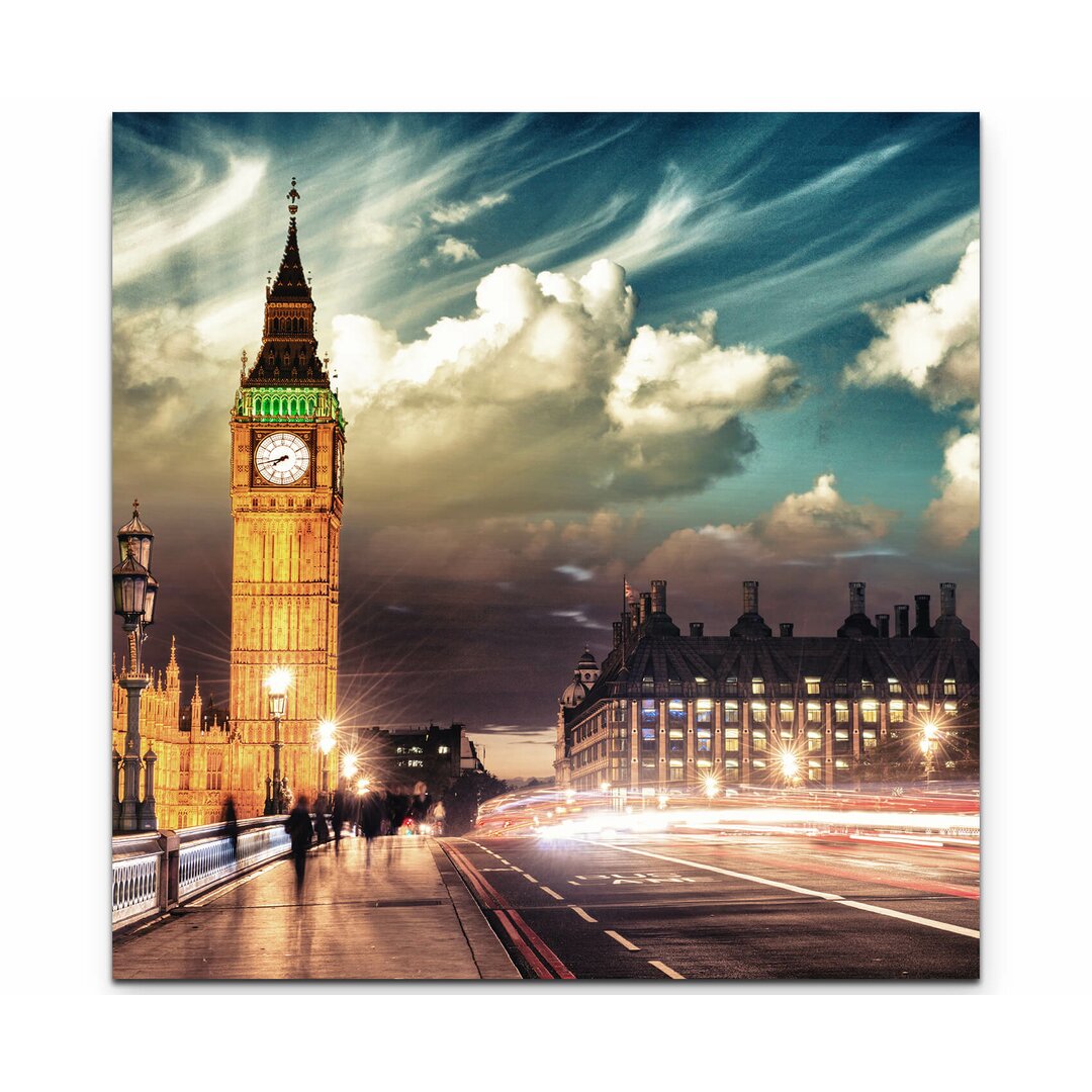 Leinwandbild Westminster Bridge mit Big Ben