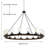 Pivot 16-Light Dimmable Wagon Wheel Chandelier 