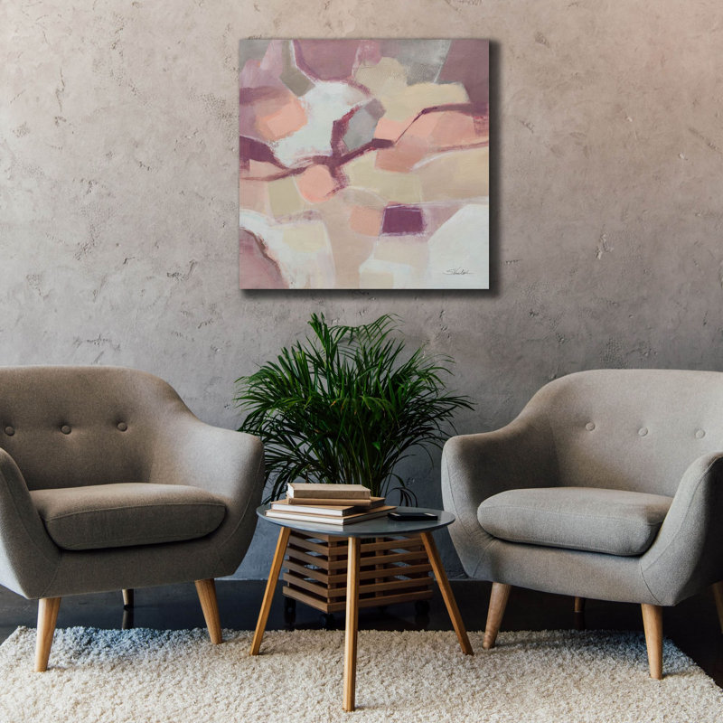 «Mauve Facets» par Silvia Vassileva, art mural sur toile