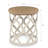 Dozier Rustic Farmhouse Tray Top Round End Table with Wood Frame Base-106886950