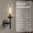 Twining 1- Light Dimmable Luxury Flush Mounted Sconces Wall Sconces(Bulb Included)-1122309482-1102150764-1113744197