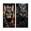 «Pixiebob Pondering Cat Collage», ensemble de 2 impressions sur chat en métal-426574127