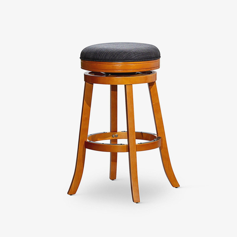 Tabouret 30 ", finition espresso, Noir, Naturel