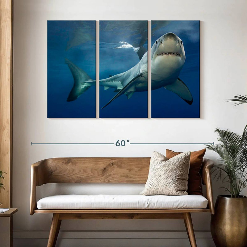 Brampt Shark Pursuit, 32" H x 50" W