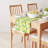 Rectangular Floral Cotton Twill Table Runner