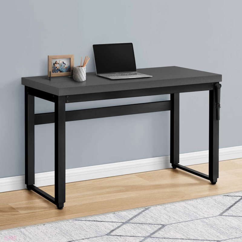 Bureau d'ordinateur, bureau personnel, debout, réglable, L 48 po, travail, ordinateur portable, contemporain, moderne