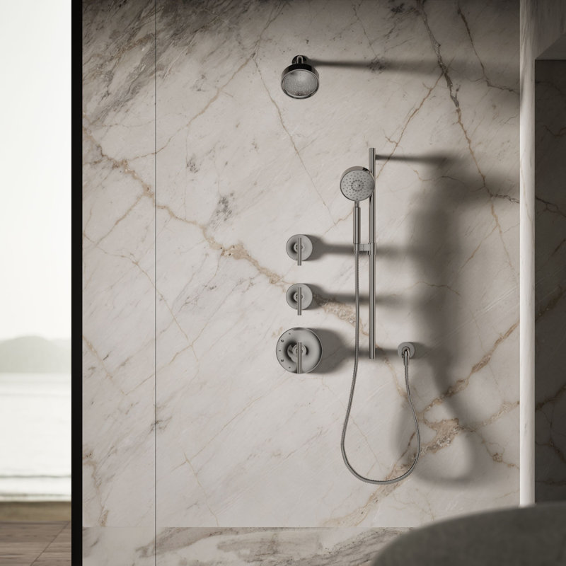 Pomme de douche 2,5 GPM Purist, Titane éclatant