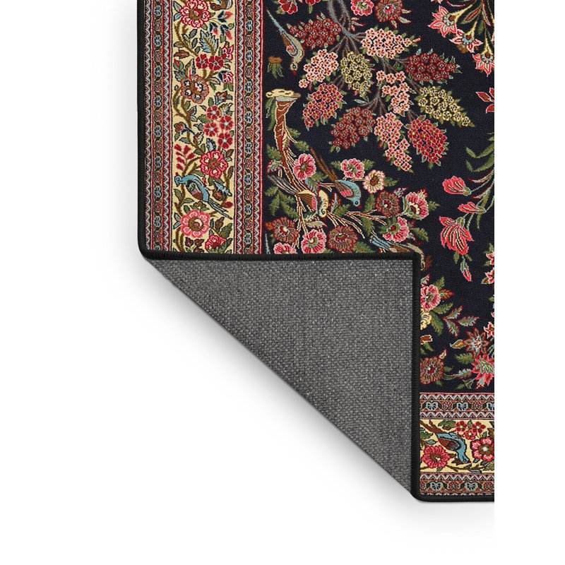 Khinvasara Floral Indoor Rug, Rectangle 7' x 9'