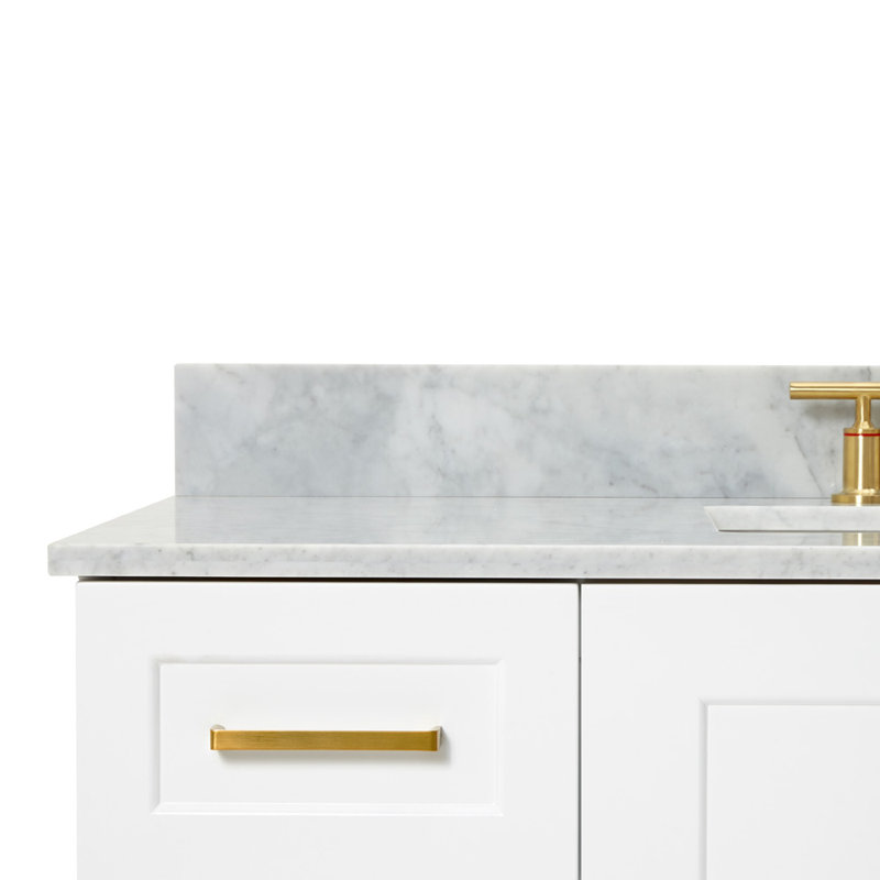 ARIEL TAYLOR 49 IN SINGLE RECTANGLE SINK VANITY, 54", Rectangle, White