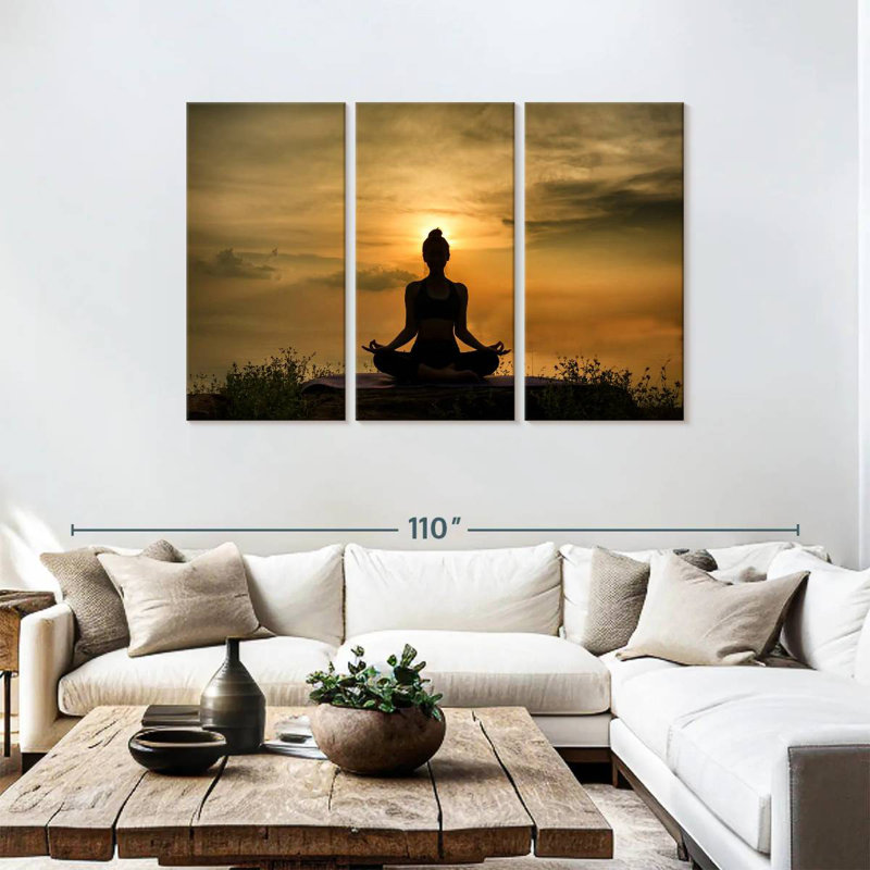 Kerrick Sunset Meditation, H 48 po x l 74 po