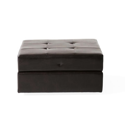 Brown 31 Sq - Base & Spacious Storage Bonded Leather,