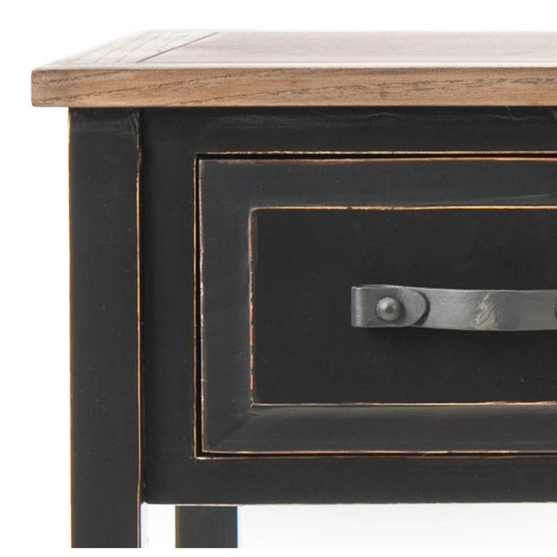 Wildermuth 43'' Console Table, Black, Brown