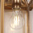 1-Light Brass Outdoor Sconce
