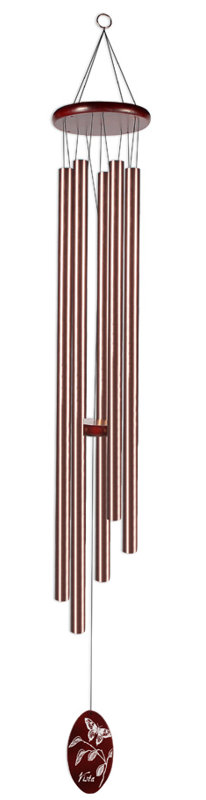 Carillon Papillion Butterfly, H 57 po x l 7 po x P 7 po, Bronze