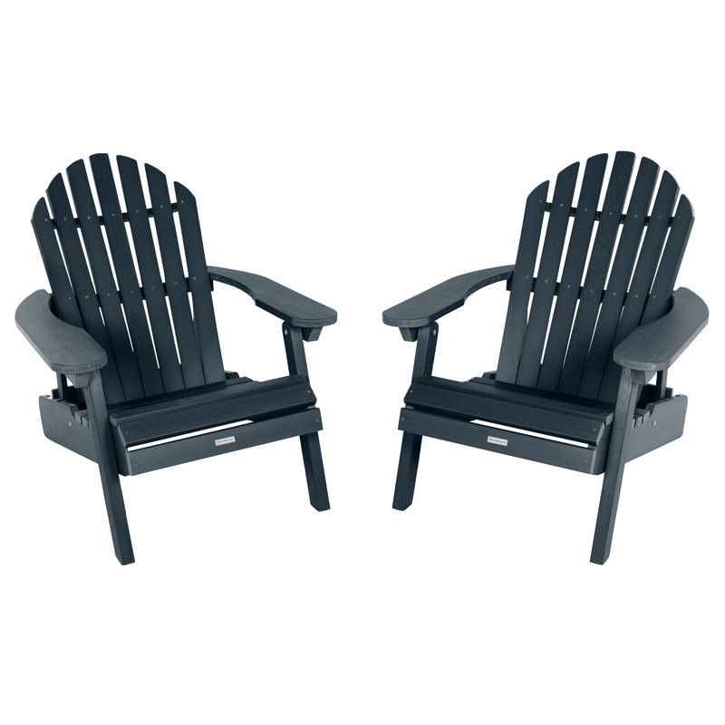 Anette Outdoor Adirondack Set, Federal Blue