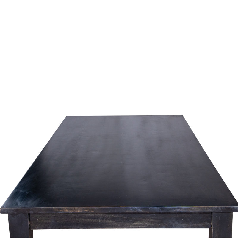 Cire Rectangular Dining Table, Black