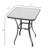Square Metal Outdoor Side Table , in. W in. D