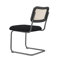 Chaise de travail en velours Annariitta