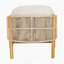 Fauteuil club d'extérieur en bois, corde beige avec coussin beige, ensemble de 2-1711876883-1711876880