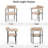 Boucle Upholstered Metal Dining Chair(Set Of 2)-637577419-637577417
