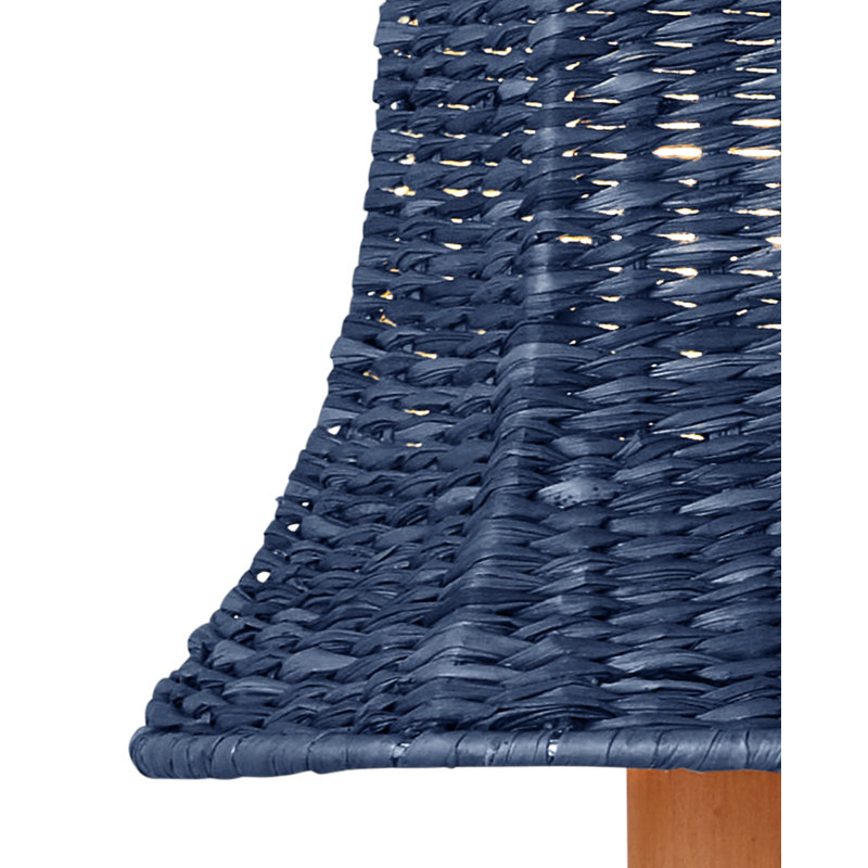 Bell Whitewashed Chandelier Shade, Indigo