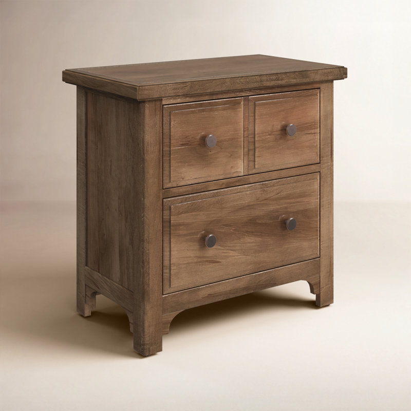 Dragomir 27.5'' W Nightstand, Natural Oak
