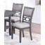 5pc Dining Set Round Table w Shelve Unique Design 4x Side Chairs Modern Contemporary Dining Room Furniture