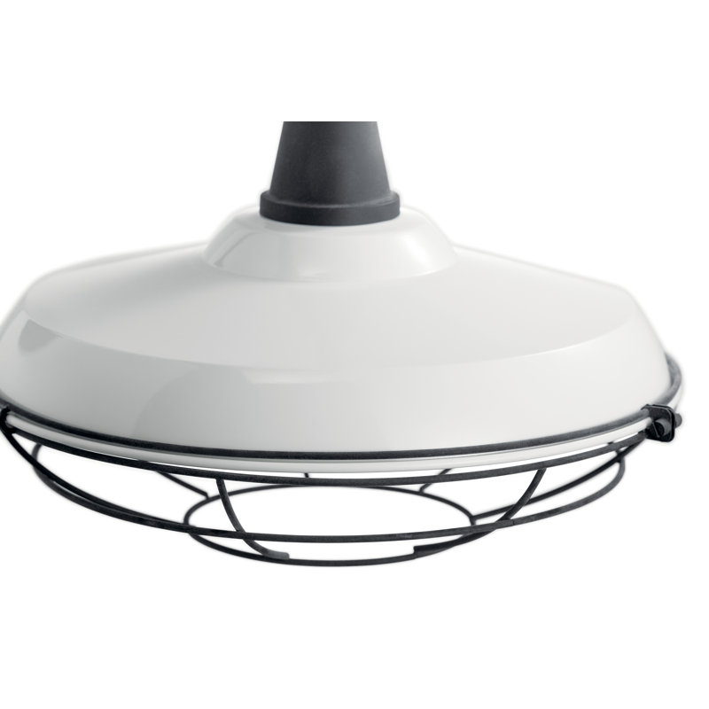 Luminaire de grange d'extérieur Sayre, Blanc, H 16,25 po x l 16,25 po x P 16,25 po