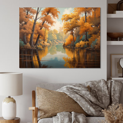 «Whimsical River and Forest II», reproduction sur toile