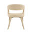 Chaise rembourrée en sherpa de qualité supérieure avec dossier creux - chaise de salle à manger, fauteuil de coiffeuse de chambre à coucher, fauteuil d'appoint de salon, fauteuil de loisir de café, fauteuil de conférence (blanc cassé, ensemble de 2)-129203109-129203110-129203105