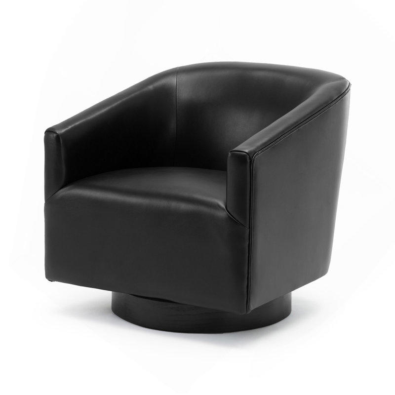 Chaise pivotante noire, Noir