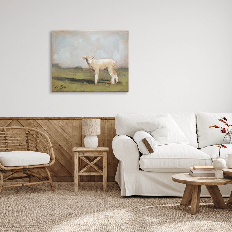 «Baby Lamb Lamb» par Sara Baker, H 30 po x l 40 po x P 1,5 po