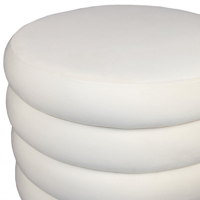 Eversole Upholstered Ottoman, Dove