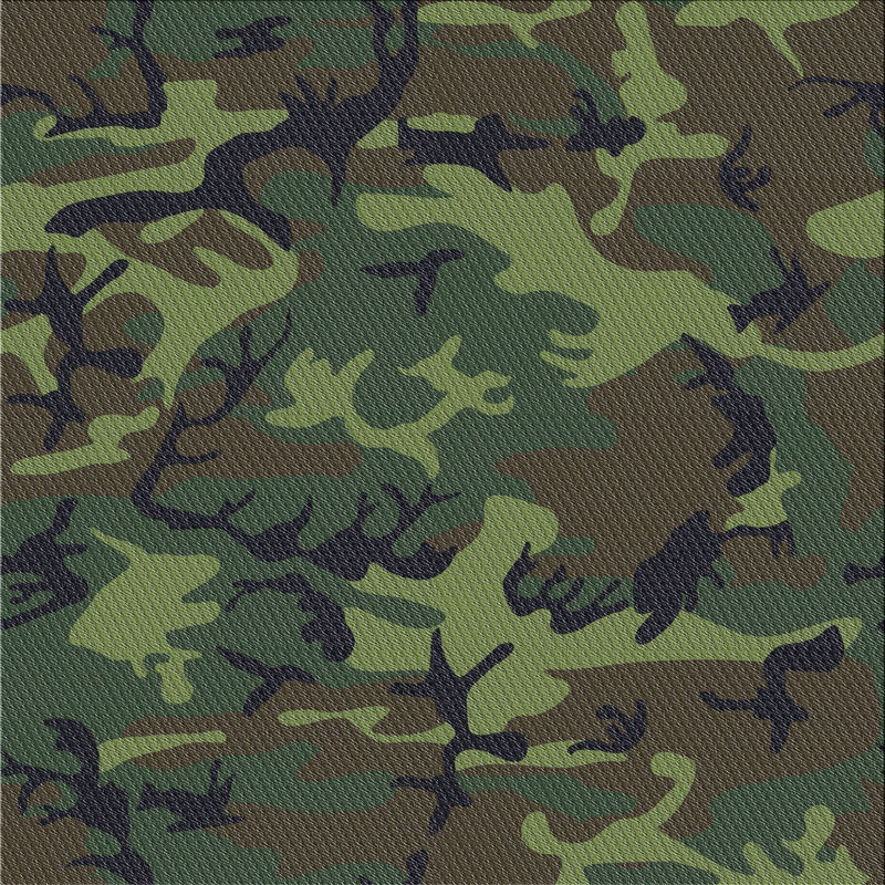 Tapis vert/noir à motifs, Carré 5 pi
