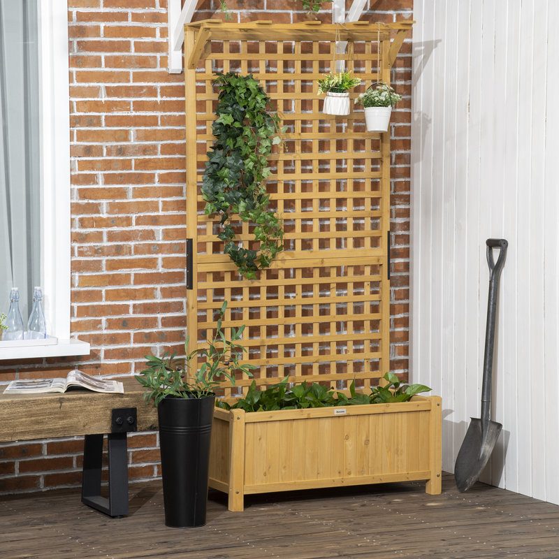 Ripalda Wood Raised Garden Bed, Yellow