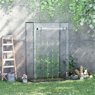 Serre de jardin de 40 po x L 20 po x l 59 po Outsunny avec cadre en acier durable