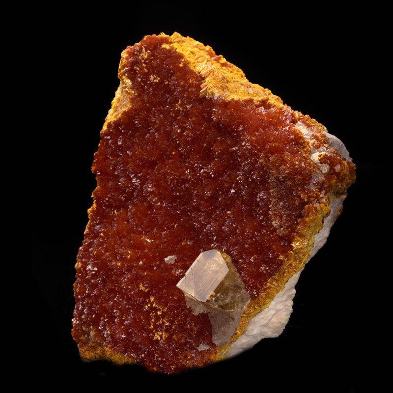Barite on Orpiment From Russia