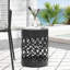 Table d'extérieur moderne en fer noir moderne - grande structure stable et élégante-948207090-948207088