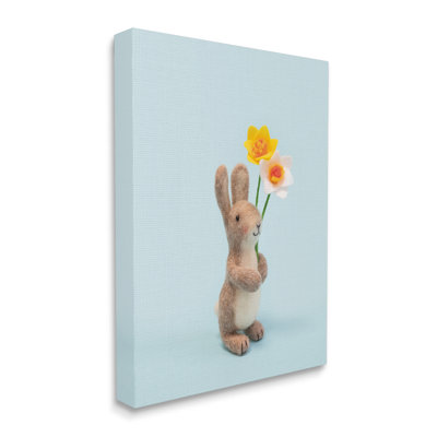 " Spring Bunny Floral Daffodils "