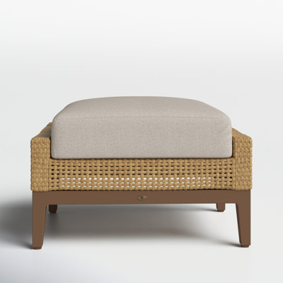 Peninsula Wicker Outdoor Woven Ottoman